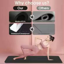 STRONG Black Sweat Resistant Exercise Mat